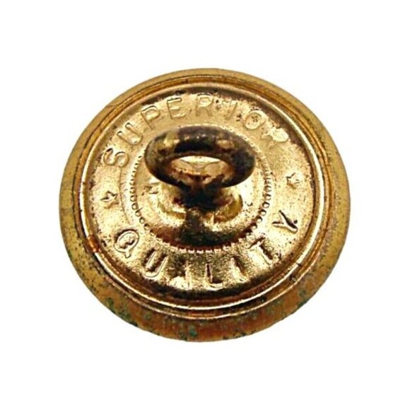 12 Vintage Uniform Coat Jacket Shank Buttons Initial P Police Superior Quality - Picture 8 of 8
